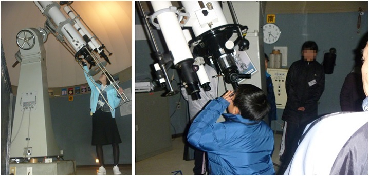 天体観測ドームと15cm屈折式望遠鏡